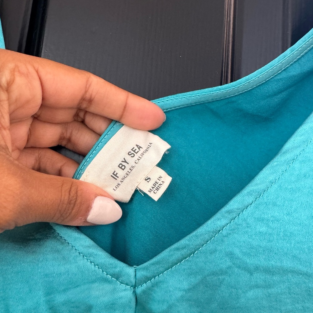 Vici Turquoise/Aqua Maxi Dress - Maternity Friendly - Picture 3 of 5